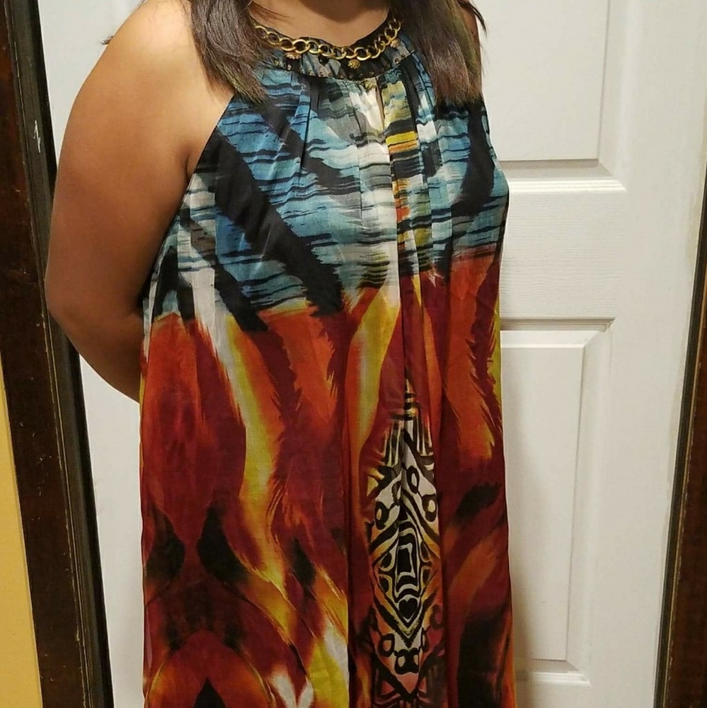I am selling a colorful dress.